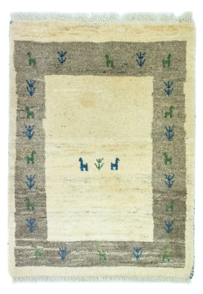 Tapis Gabbeh - Persan - 88 x 67 cm - multicolore
