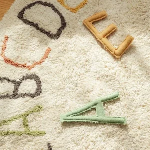 Tapis De Jeu Lavable Abc Couleur Et Lettres Ø 120 Cm