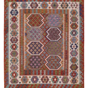 Tapis Kelim de Maimene Tapis 195x158cm - Tapis en laine