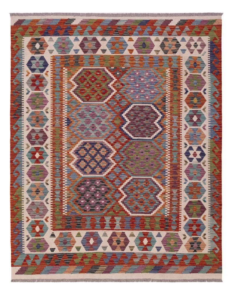 Tapis Kelim de Maimene Tapis 195x158cm - Tapis en laine