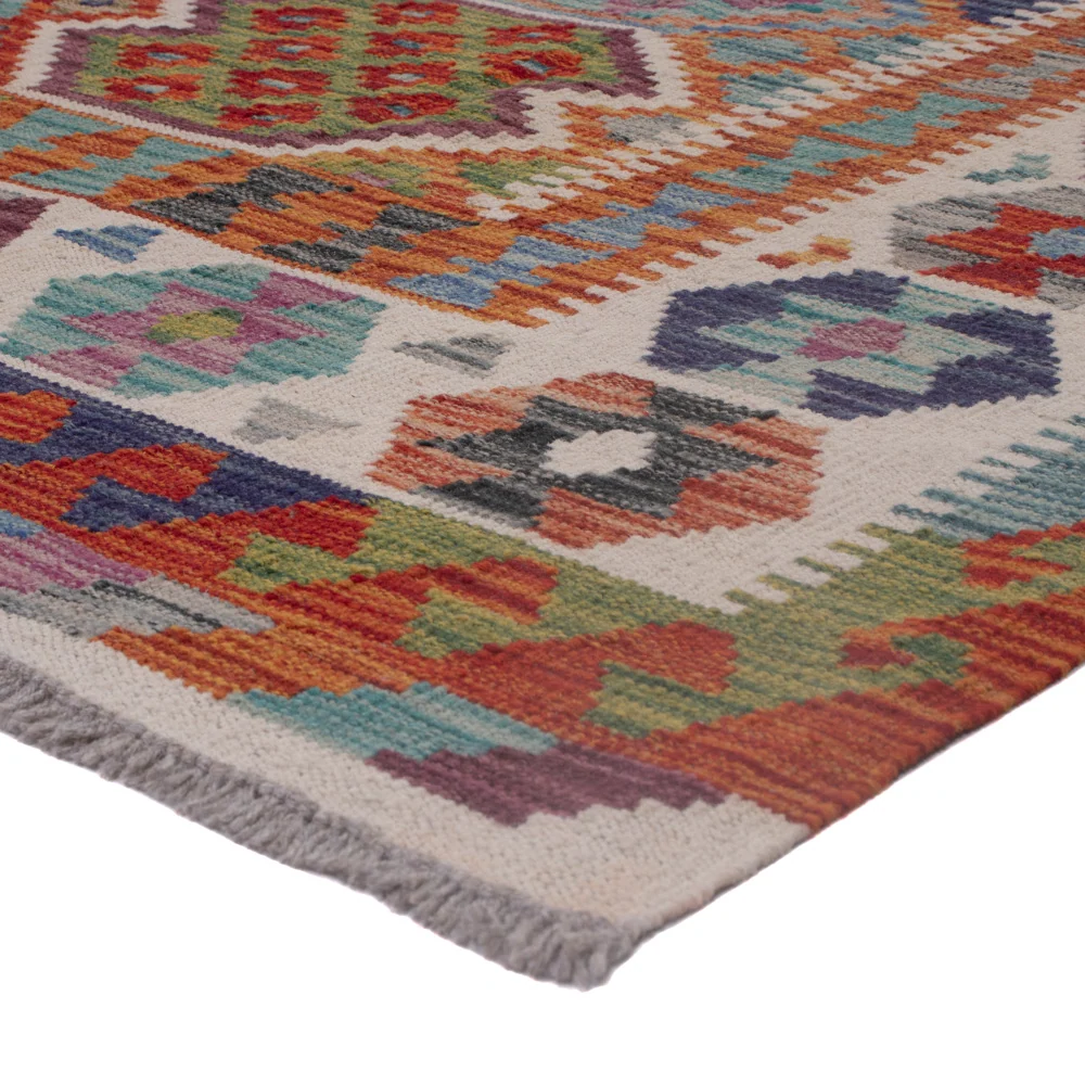 Tapis Kelim de Maimene Tapis 195x158cm - Tapis en laine