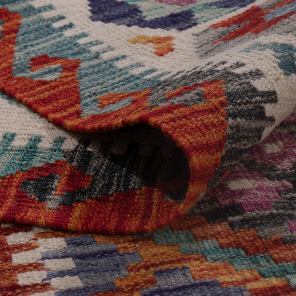 Tapis Kelim de Maimene Tapis 195x158cm - Tapis en laine
