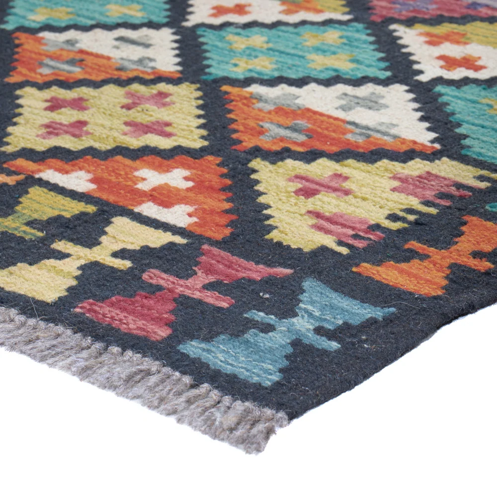 Tapis Kelim de Maimene Tapis 196x84cm - Tapis en laine