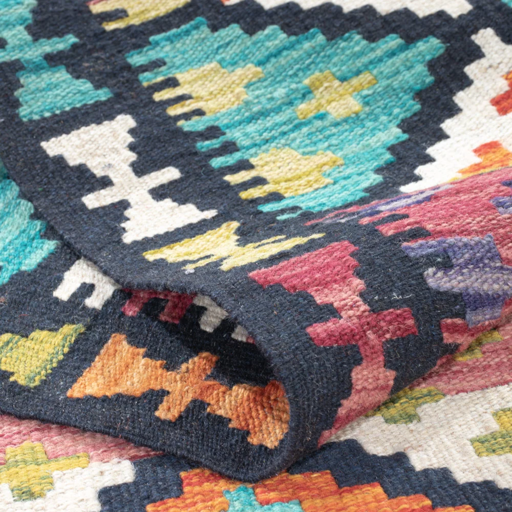 Tapis Kelim de Maimene Tapis 196x84cm - Tapis en laine