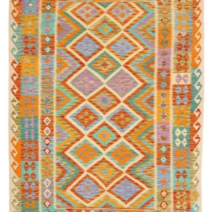 Tapis Kelim de Maimene Tapis 246x185cm - Tapis en laine