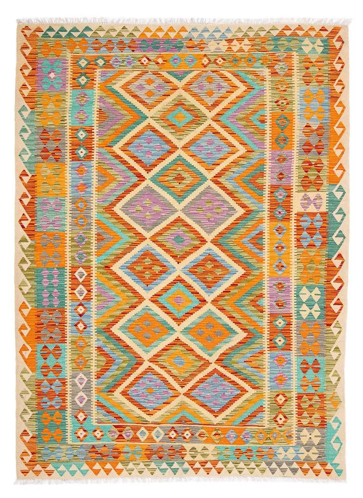 Tapis Kelim de Maimene Tapis 246x185cm - Tapis en laine
