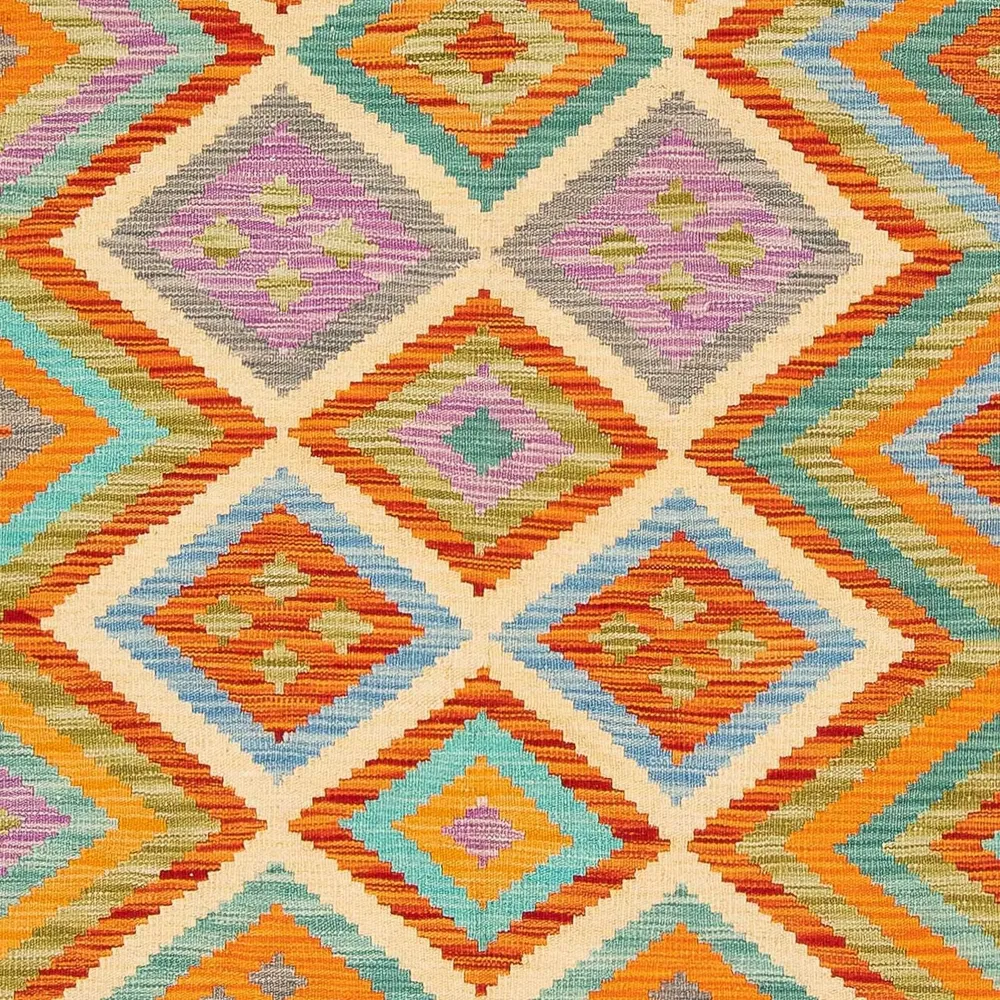 Tapis Kelim de Maimene Tapis 246x185cm - Tapis en laine