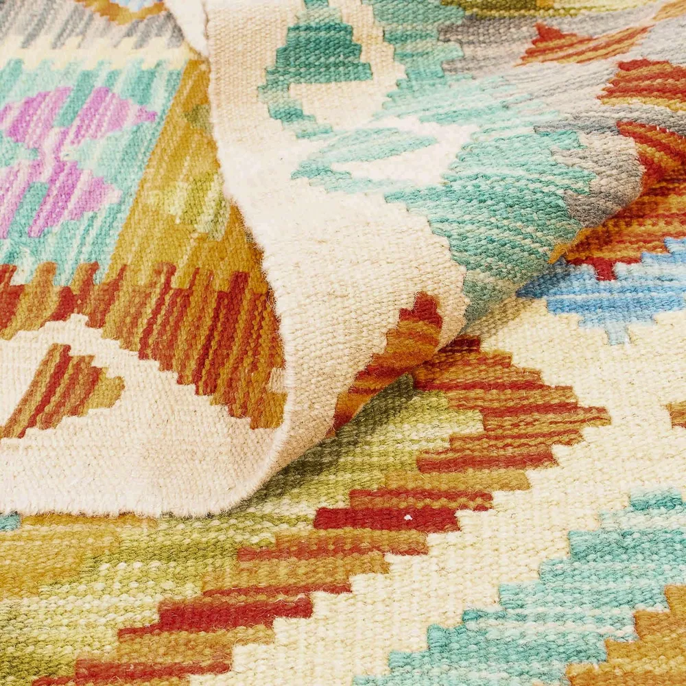 Tapis Kelim de Maimene Tapis 246x185cm - Tapis en laine