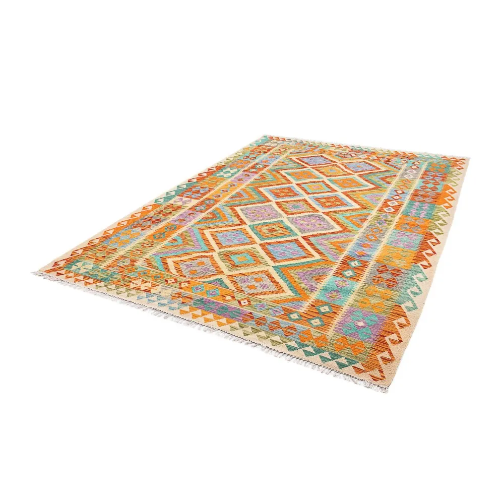 Tapis Kelim de Maimene Tapis 246x185cm - Tapis en laine