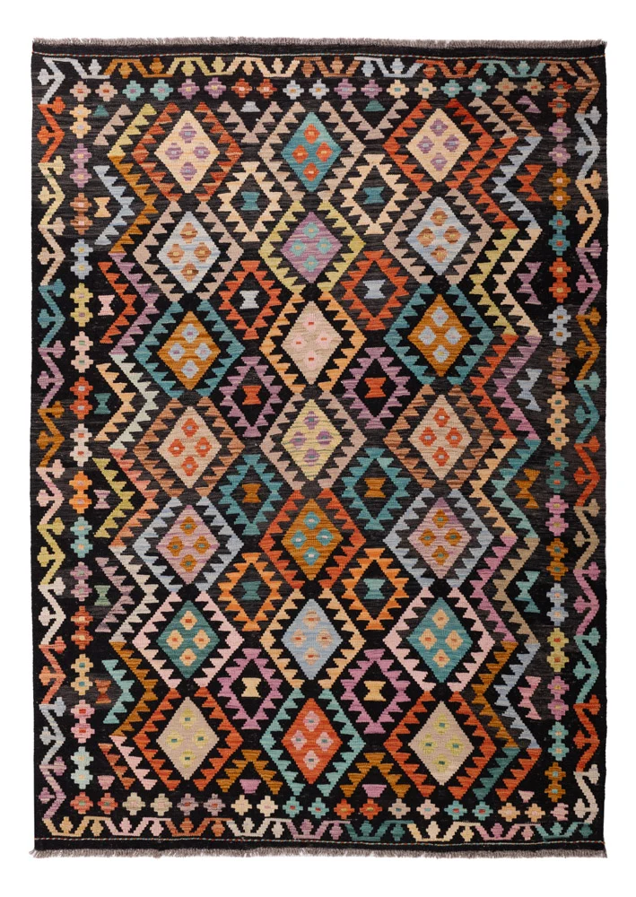 Tapis Kelim de Maimene Tapis 250x178cm - Tapis en laine