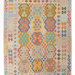 Tapis Kelim de Maimene Tapis 255x181cm - Tapis en laine