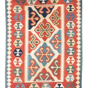 Tapis Kelim - Oriental - 152 x 110 cm - rouge