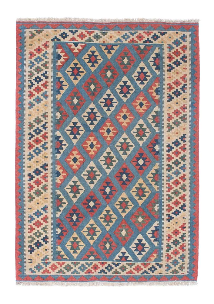 Tapis Kelim - Oriental - 174 x 123 cm - bleu