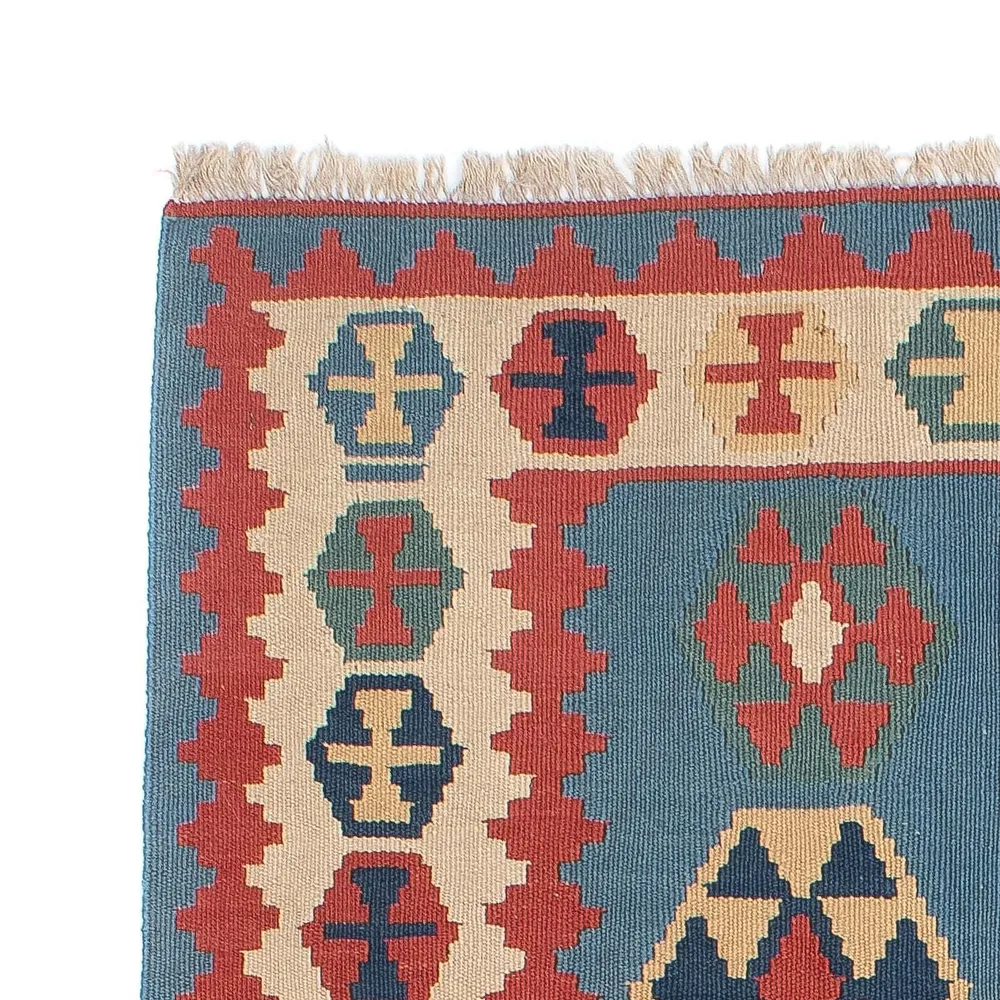 Tapis Kelim - Oriental - 179 x 108 cm - bleu