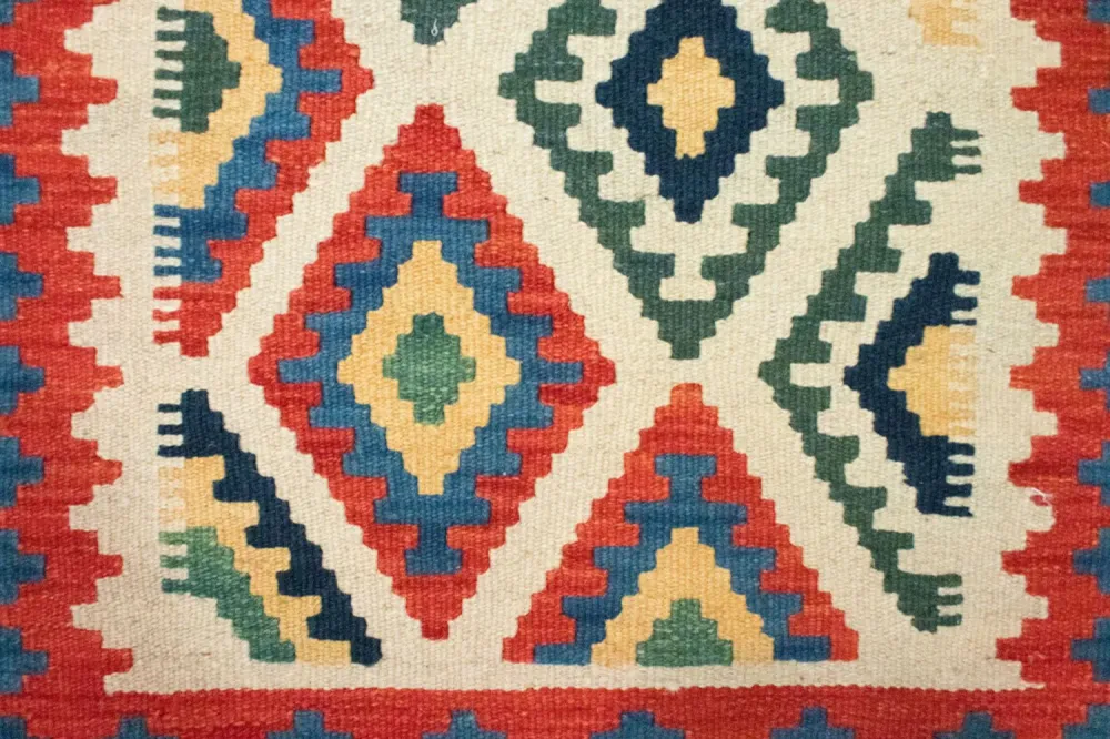 Tapis Kelim - Oriental - 88 x 61 cm - beige