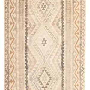 Tapis Kelim - Splash - 203 x 121 cm - beige