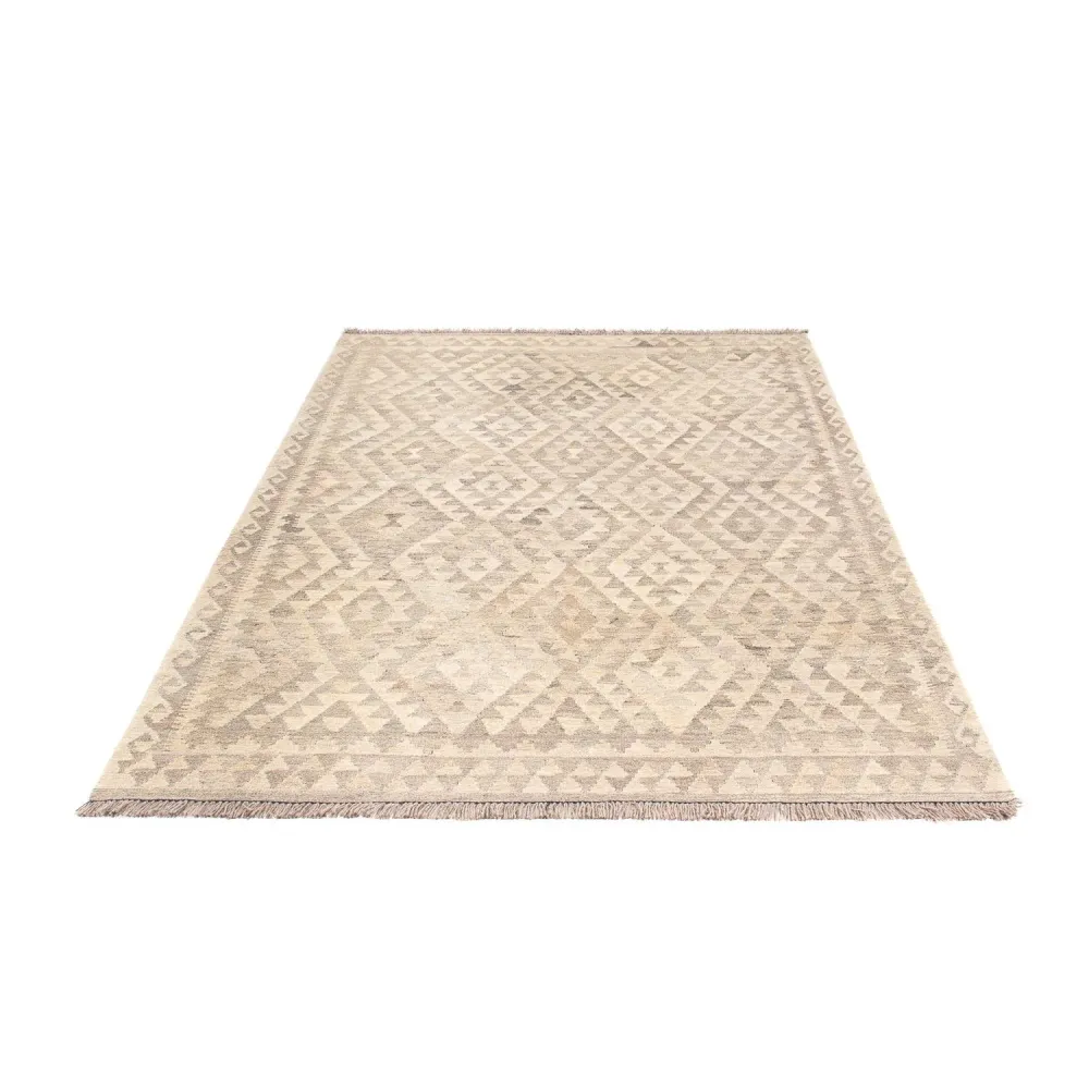 Tapis Kelim - Splash - 210 x 154 cm - beige
