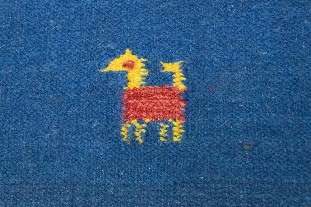 Tapis Kelim - Tendance - 200 x 140 cm - bleu