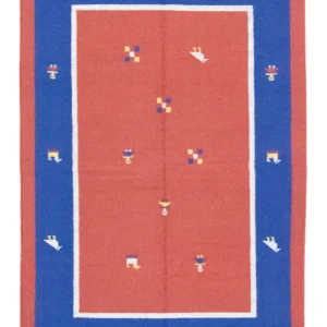 Tapis Kelim - Tendance - 200 x 140 cm - orange