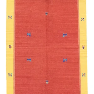 Tapis Kelim - Tendance - 200 x 140 cm - rouge