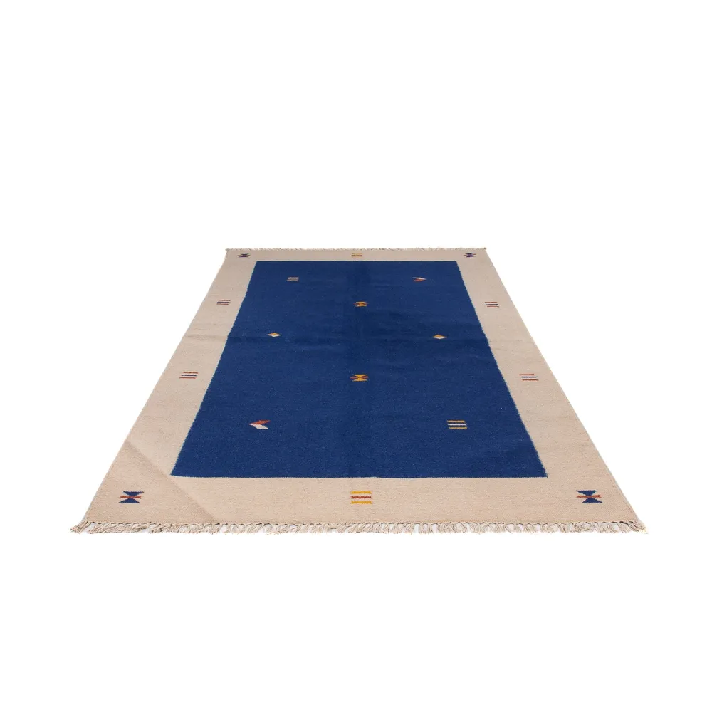 Tapis Kelim - Tendance - 240 x 170 cm - bleu foncé