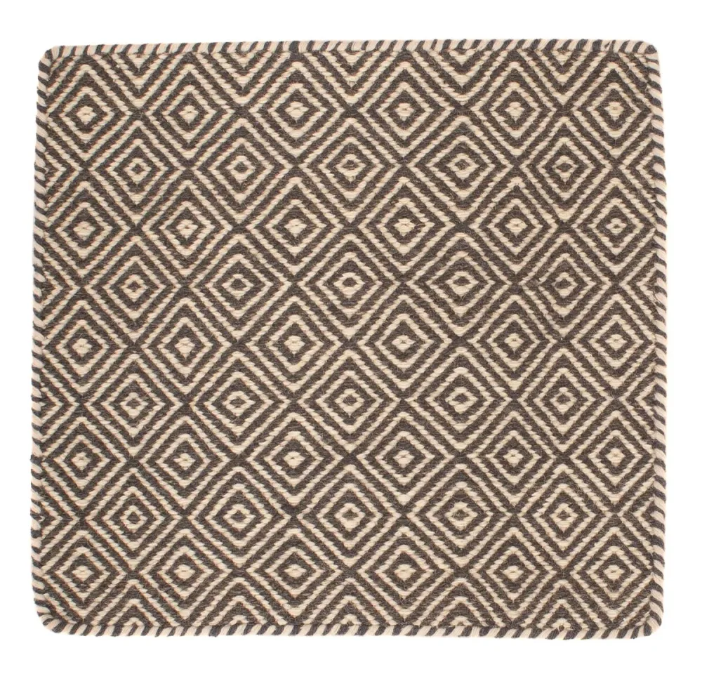 Tapis Kelim - Tendance carré - 45 x 45 cm - multicolore