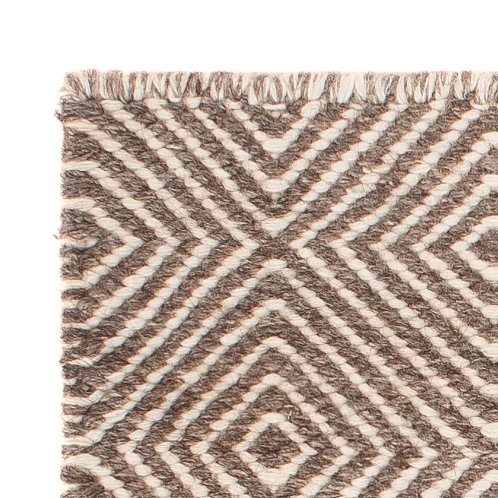 Tapis Kelim - Tendance carré - 45 x 45 cm - multicolore