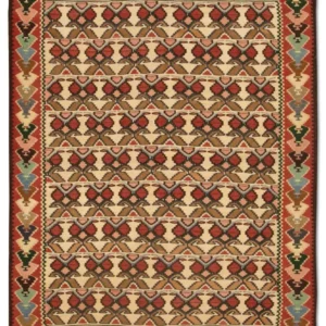 Tapis Kelim - Vieux - 143 x 119 cm - beige