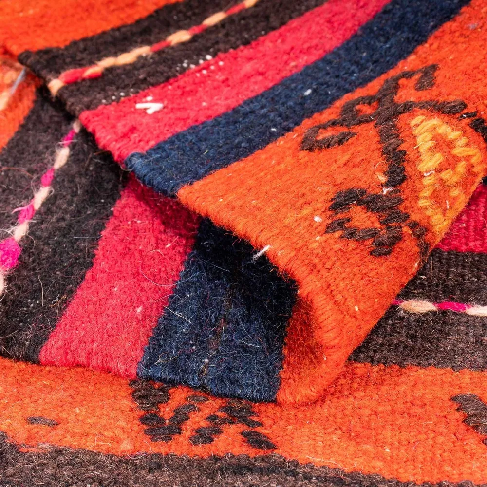 Tapis Kelim - Vieux - 200 x 160 cm - multicolore