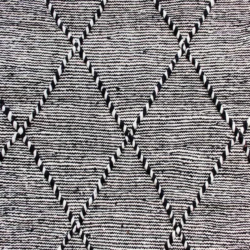 Tapis Kilim Noir Zanafi Tahera - Sur mesure