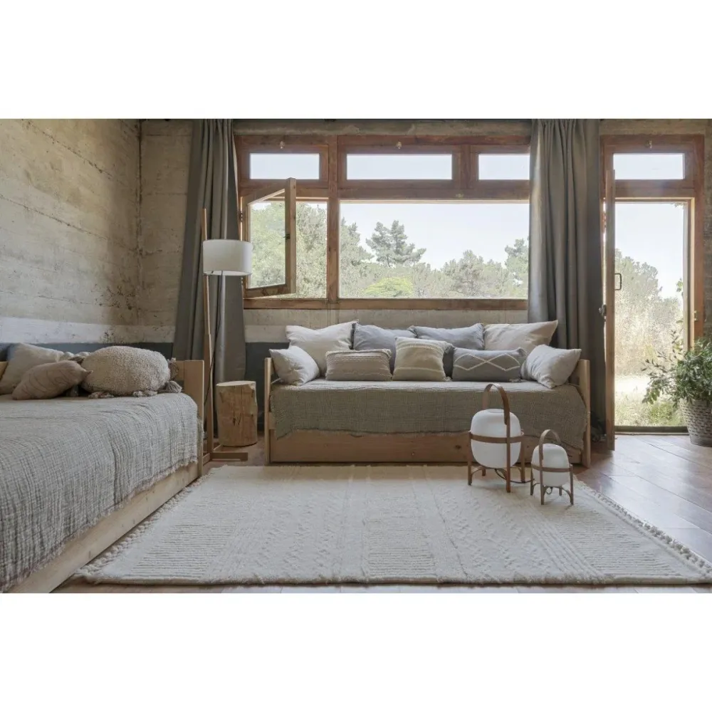 Tapis En Laine Ari Sheep Blanc 120 X 170 cm
