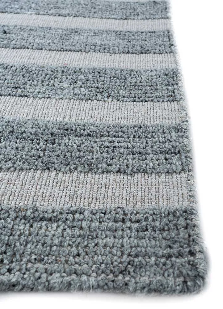Tapis en laine - 90 x 60 cm - bleu pétrole