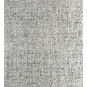 Tapis en laine carré - 120 x 120 cm - gris clair