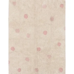 Tapis Lavable Hippy Dots Vintage Nude 120 x 160 Cm