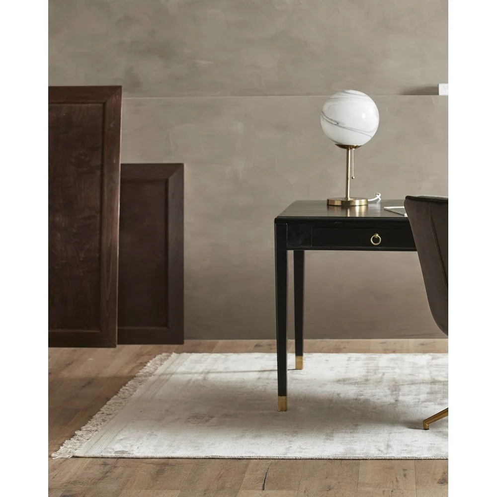 Tapis Nordal /S FILUCA beige brillant avec franges