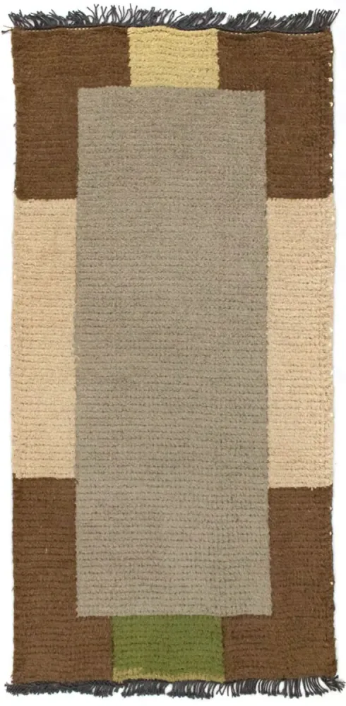 Tapis Népalais - 140 x 70 cm - gris
