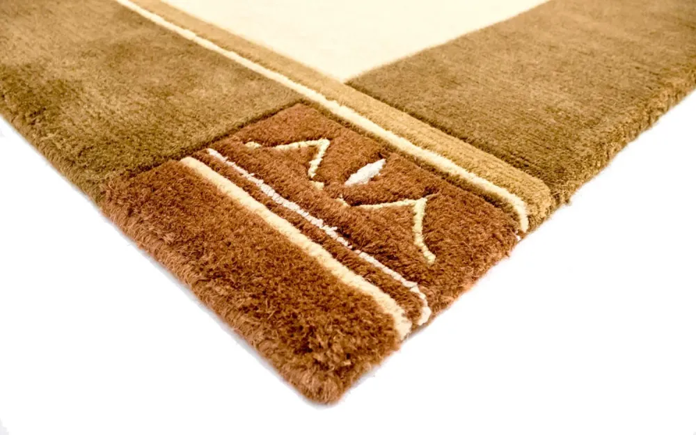 Tapis Népalais - 197 x 143 cm - beige