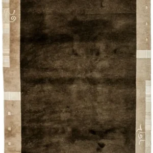 Tapis Népalais - 197 x 143 cm - marron