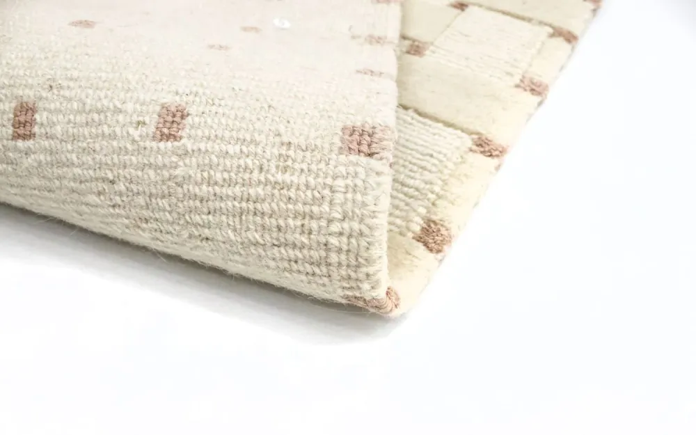 Tapis Népalais ronde - 150 x 150 cm - beige