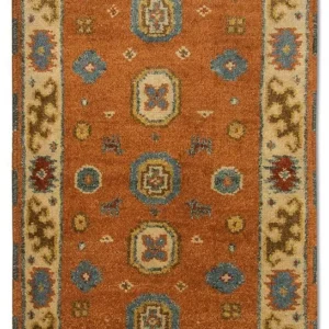 Tapis oriental - 117 x 63 cm - orange