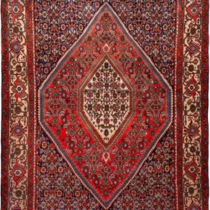 Tapis persan - Bidjar - 181 x 120 cm - rouge
