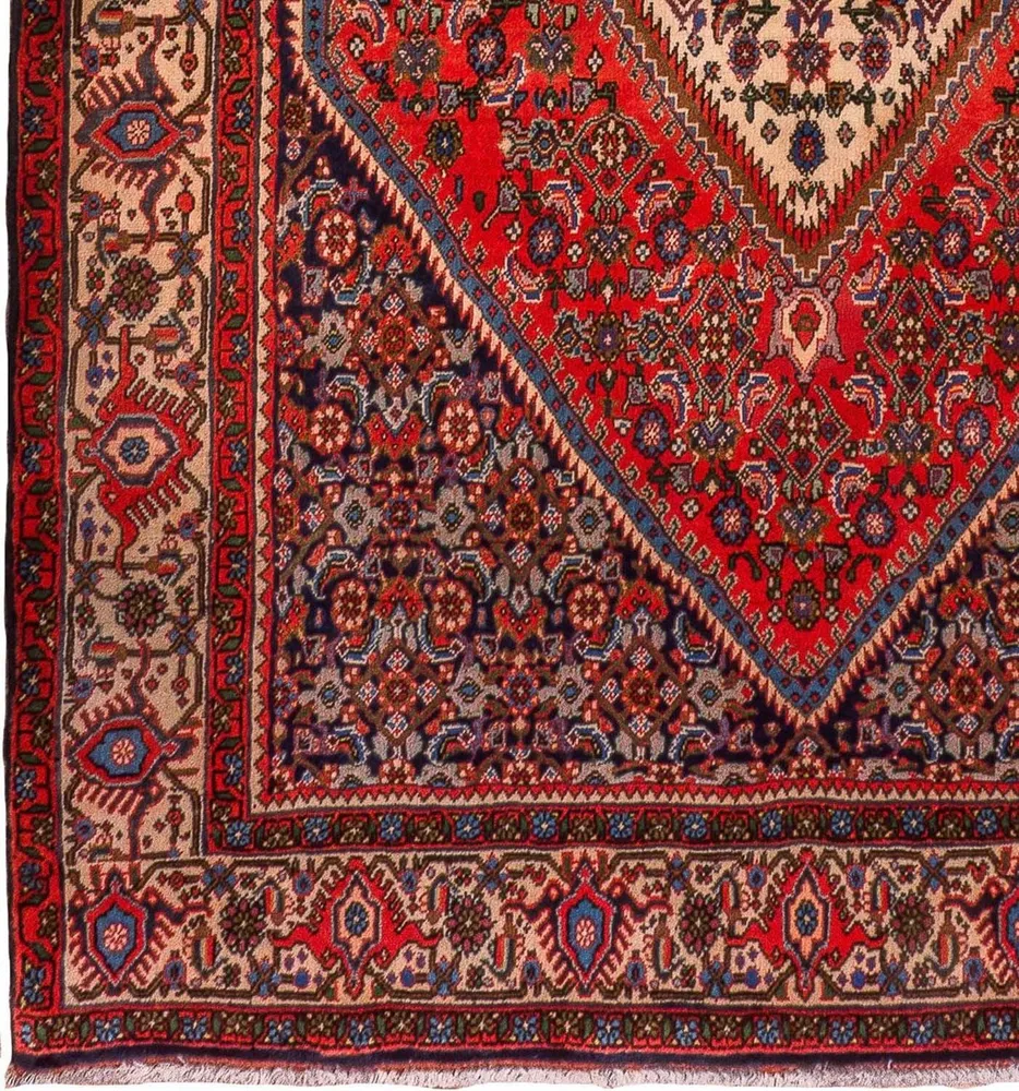 Tapis persan - Bidjar - 181 x 120 cm - rouge