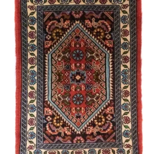 Tapis persan - Bidjar - 60 x 40 cm - rouge