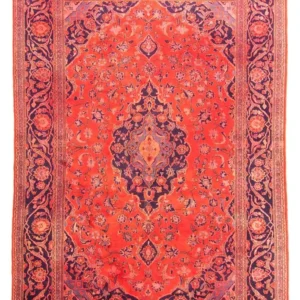 Tapis persan - Keshan - 277 x 170 cm - rouge clair
