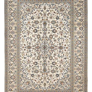 Tapis persan - Keshan - 299 x 203 cm - beige foncé
