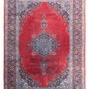 Tapis persan - Keshan - 325 x 225 cm - rouge foncé