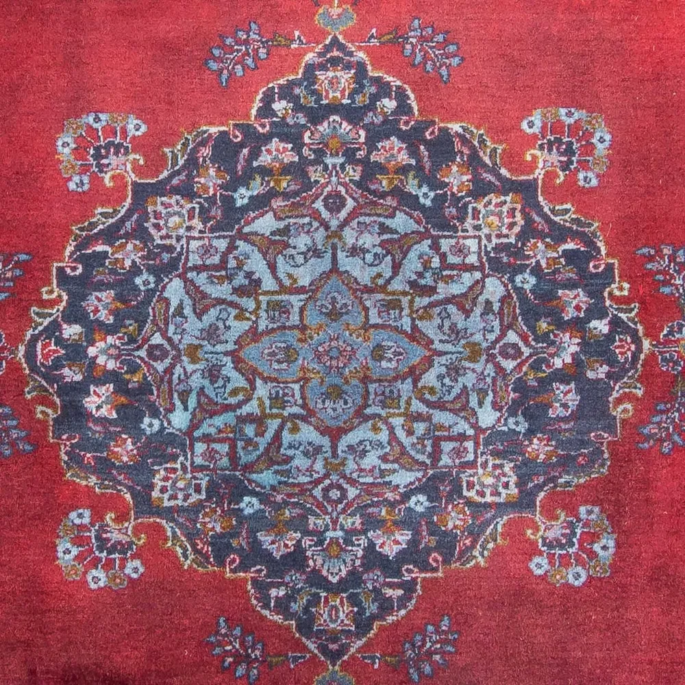 Tapis persan - Keshan - 325 x 225 cm - rouge foncé