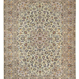 Tapis persan - Keshan - 350 x 249 cm - beige foncé