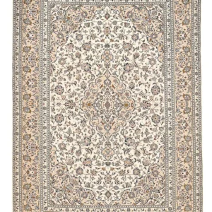 Tapis persan - Keshan - 360 x 250 cm - beige clair