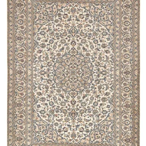 Tapis persan - Keshan - 361 x 249 cm - beige foncé